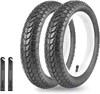 WEEROCK Pneu infantil para bicicleta elétrica de 35,5 cm, pacote com 2, 14 x 2,125, pneus de bicicleta dobráveis de substituição para scooter de bicicleta elétrica de 14 polegadas