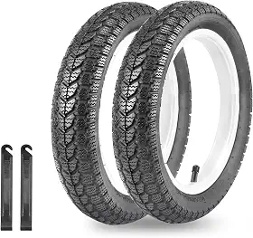 WEEROCK Pneu infantil para bicicleta elétrica de 35,5 cm, pacote com 2, 14 x 2,125, pneus de bicicleta dobráveis de substituição para scooter de bicicleta elétrica de 14 polegadas