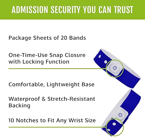 Vista 15 de 500 Aqua - Pulseras de plástico Wristco Aguamarina