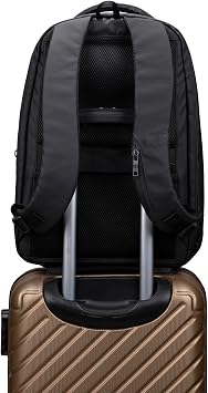 Classone GA-0010 Gauntlet V1 Hard Shell Series 15.6 inch Compatible WTX Pro Waterproof Fabric Laptop Bag - Black