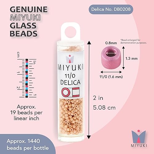 Miniatura 10 de Miyuki db-157110opaco Crema 7g Delica semillas Bead por Miyuki