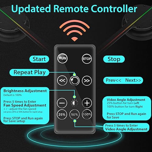 Miniatura 4 de CACACOL Ventilador publicitario holográfico 3D 720p HD Wi-Fi 3D ojo desnudo holográfico LED ventilador para tienda cartel centro comercial