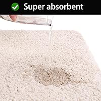 Vista 5 de Alfombras de baño peludas, súper absorbentes, antideslizantes, suaves, de felpa gruesa, lavables a máquina, alfombras de baño para baño, ducha