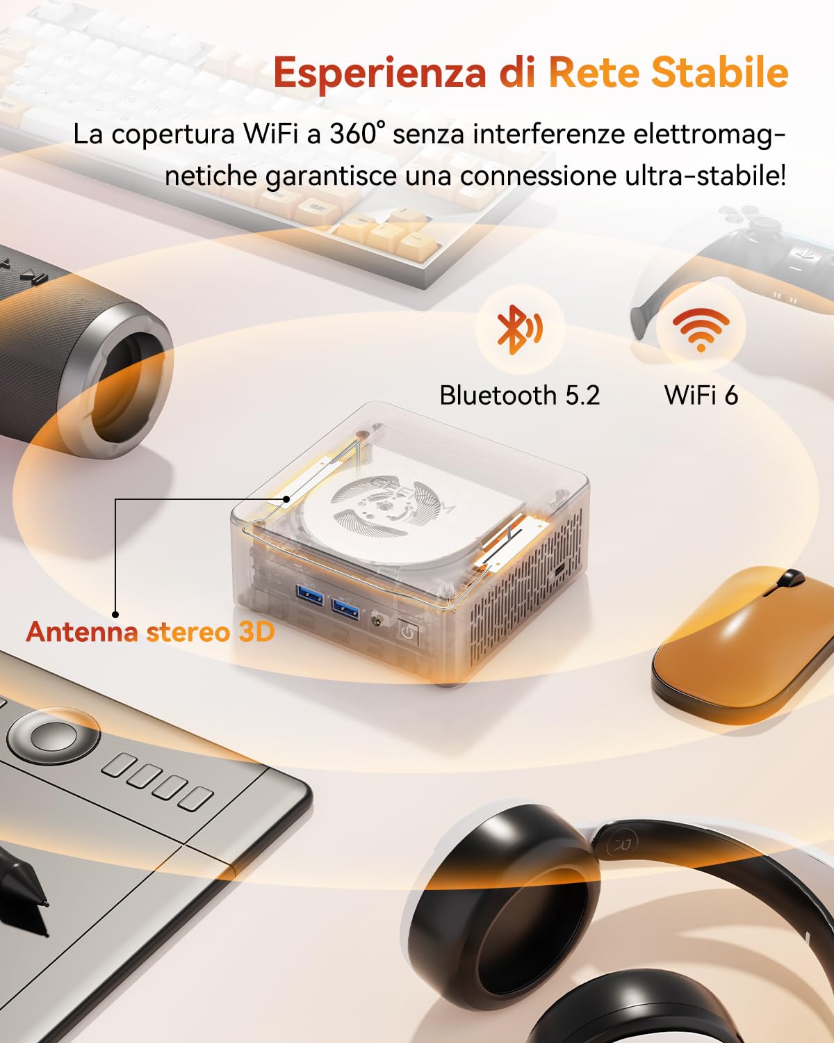 GEEKOM A5 [Il Mini PC Definitivo per Casa e Ufficio]con AMD Ryzen 5 7430U(fino a 4.3GHz)|16GB RAM DDR Espandibile(Non LPDDR)| 512GB SSD | Mini PC Windows 11| 8K | USB 3.2 | Slot SD