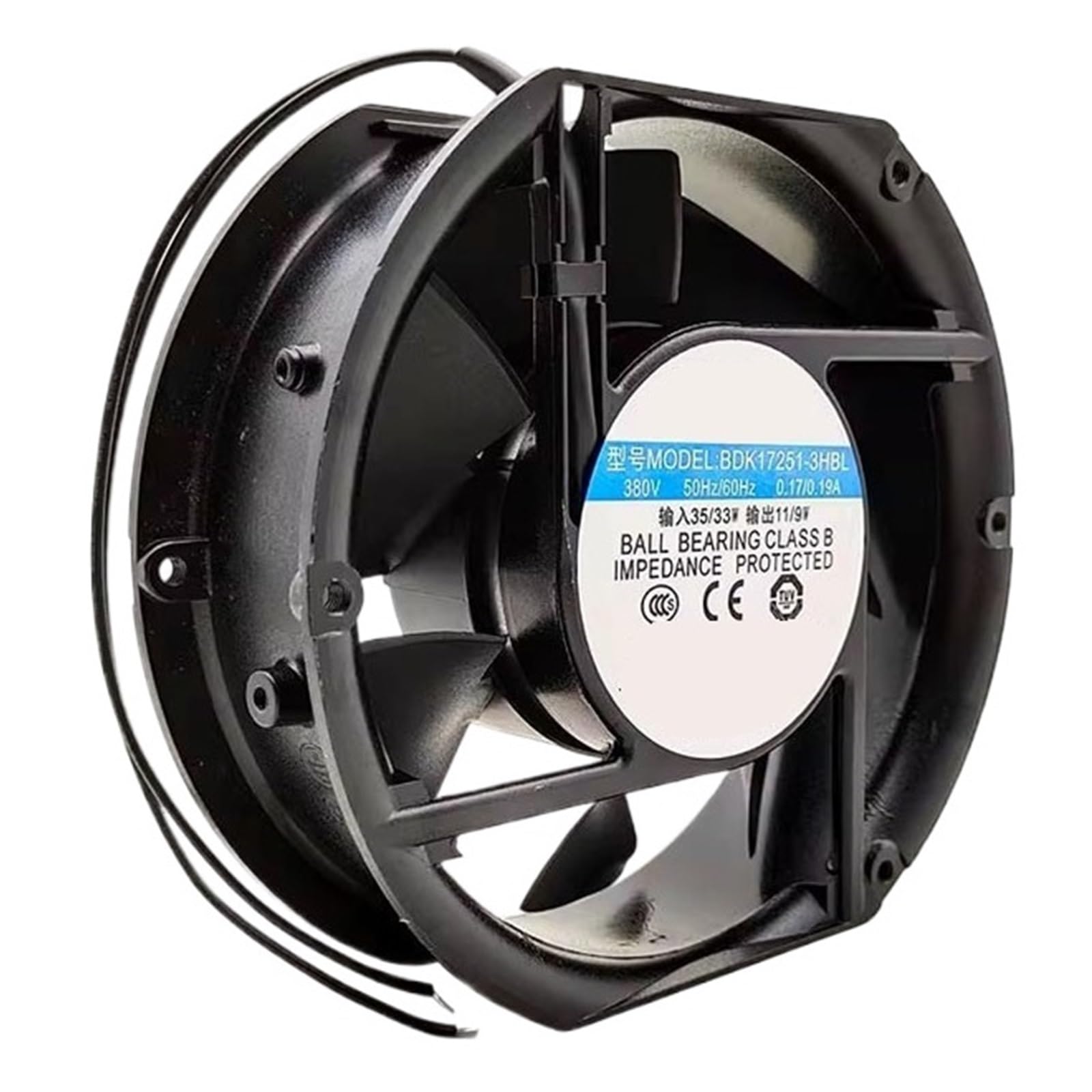 LZIKKGKI BDK17251-3HBL AC 380V 0.17/0.19A 17251 172 * 51mm COOLING FAN