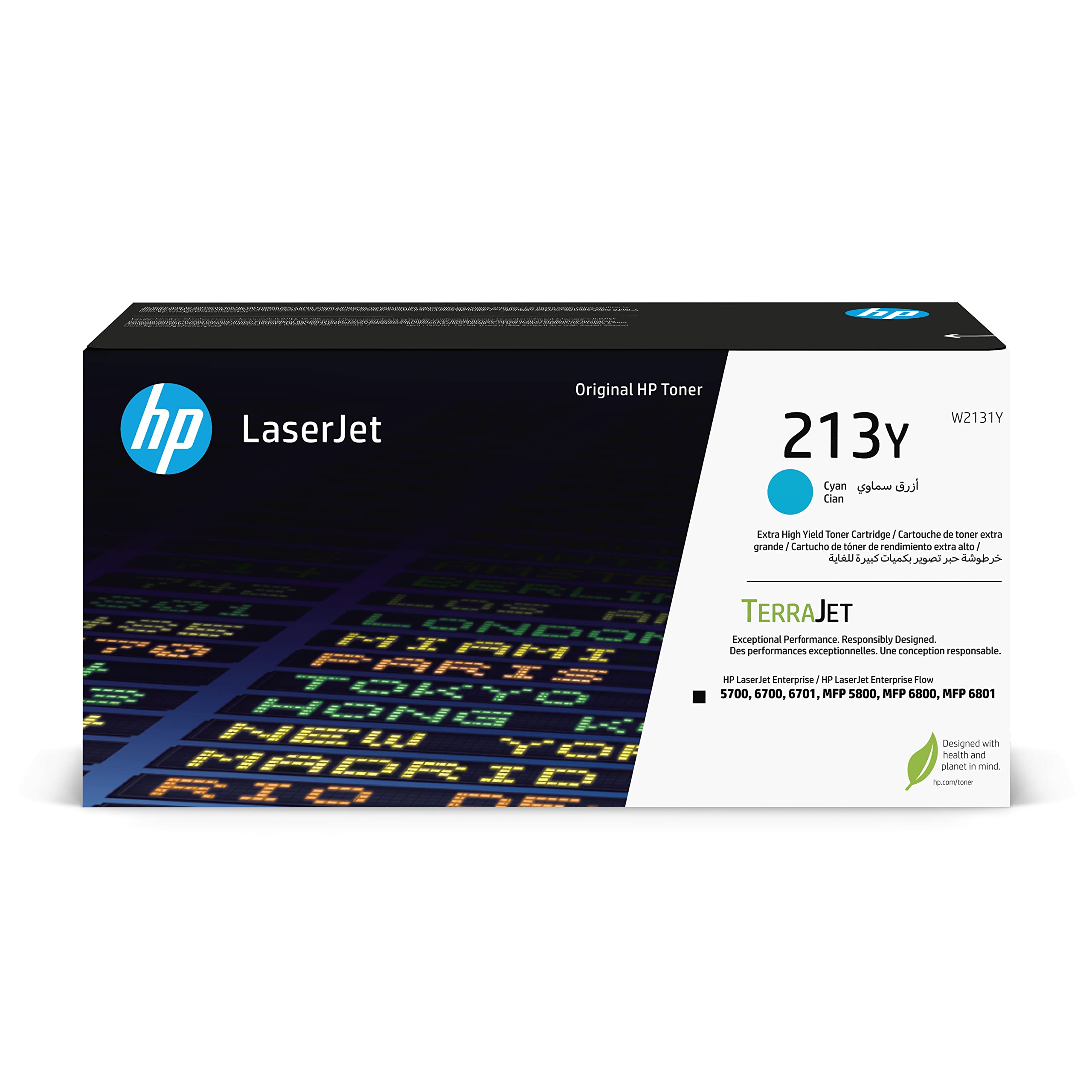 HP 213Y Extra High Yield Cyan Original LaserJet Toner Cartridge