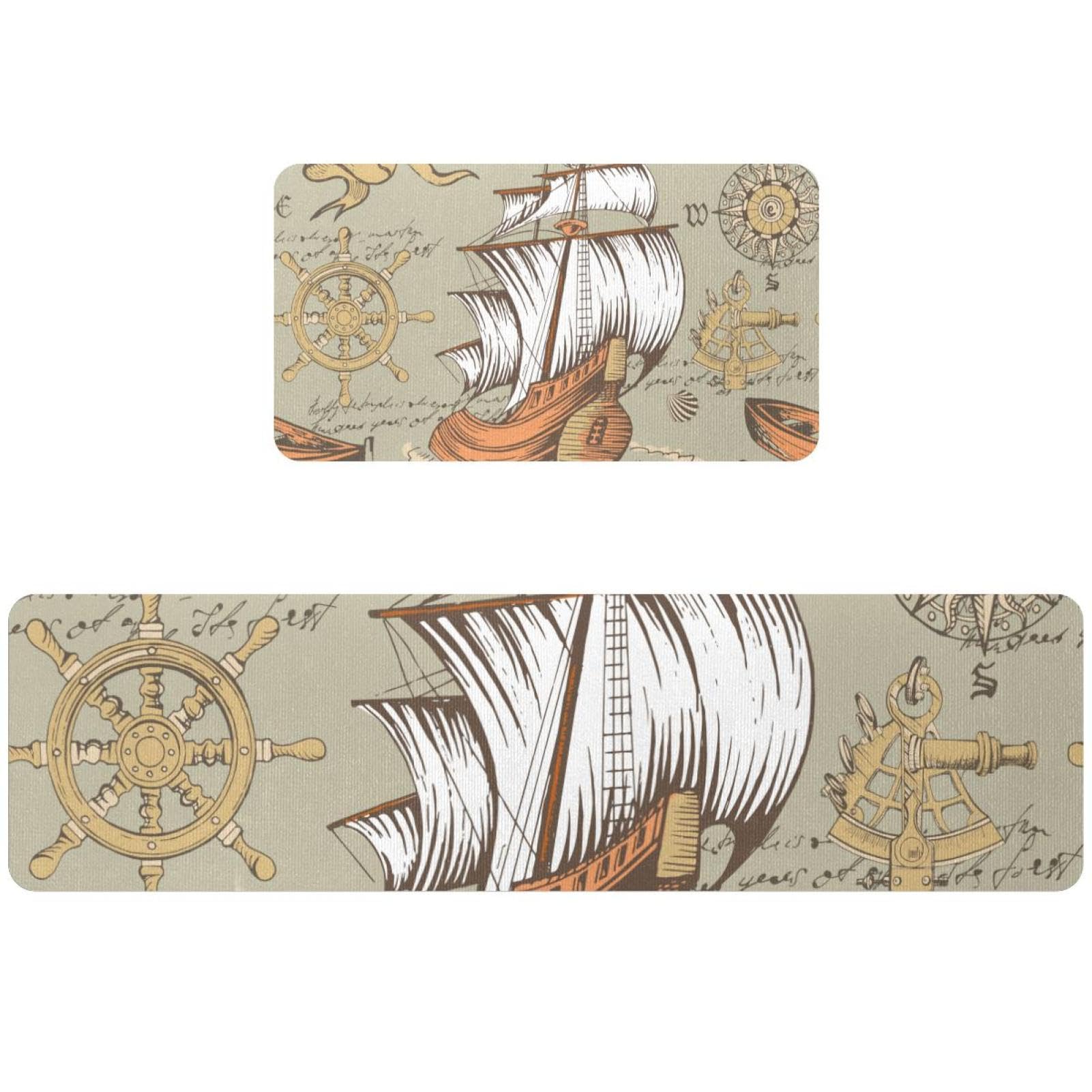 Alfombrillas de cocina vintage para dar un toque marinero y aventurero a tu hogar