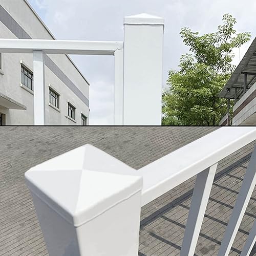 Miniatura 4 de Qlvily - 12 tapas para postes de 4 x 4 pulgadas (3 58 pulgadas), tapas para postes de cerca, postes de valla estilo pirámide, hechos de polietileno