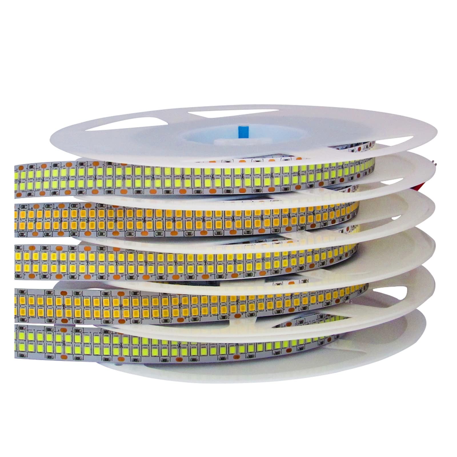 Taśma świetlna LED 12 V 24 V, SMD 2835, 480LED/M, 5M, 2400 diod LED, ciepła biel, taśma świetlna LED do telewizora, elastyczna dekoracja do pokoju i sypialni (24 V, 5 m, 2400 diod LED, 3000 K
