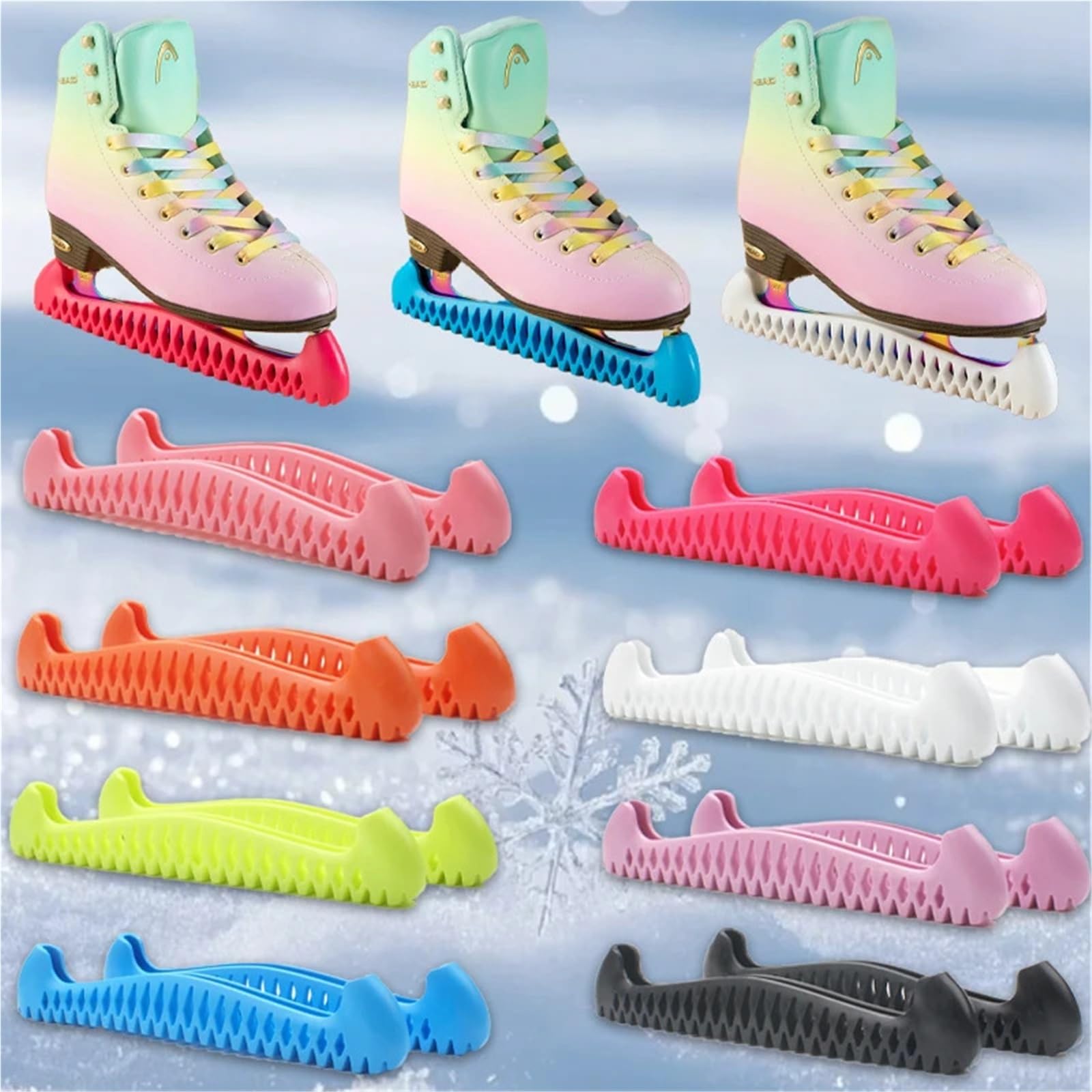 Protege Lame Patin a Glace 1 Paire de Couvre-Lames Patins à Glace réglables en TPU for Protection Lame