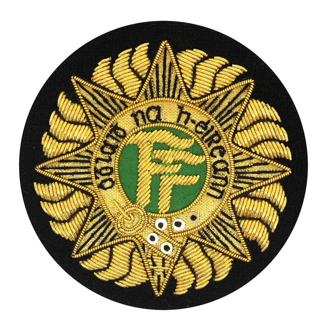 Family Crests Men's Black Irish Defence Forces Idf Embroidered Blazer Badge