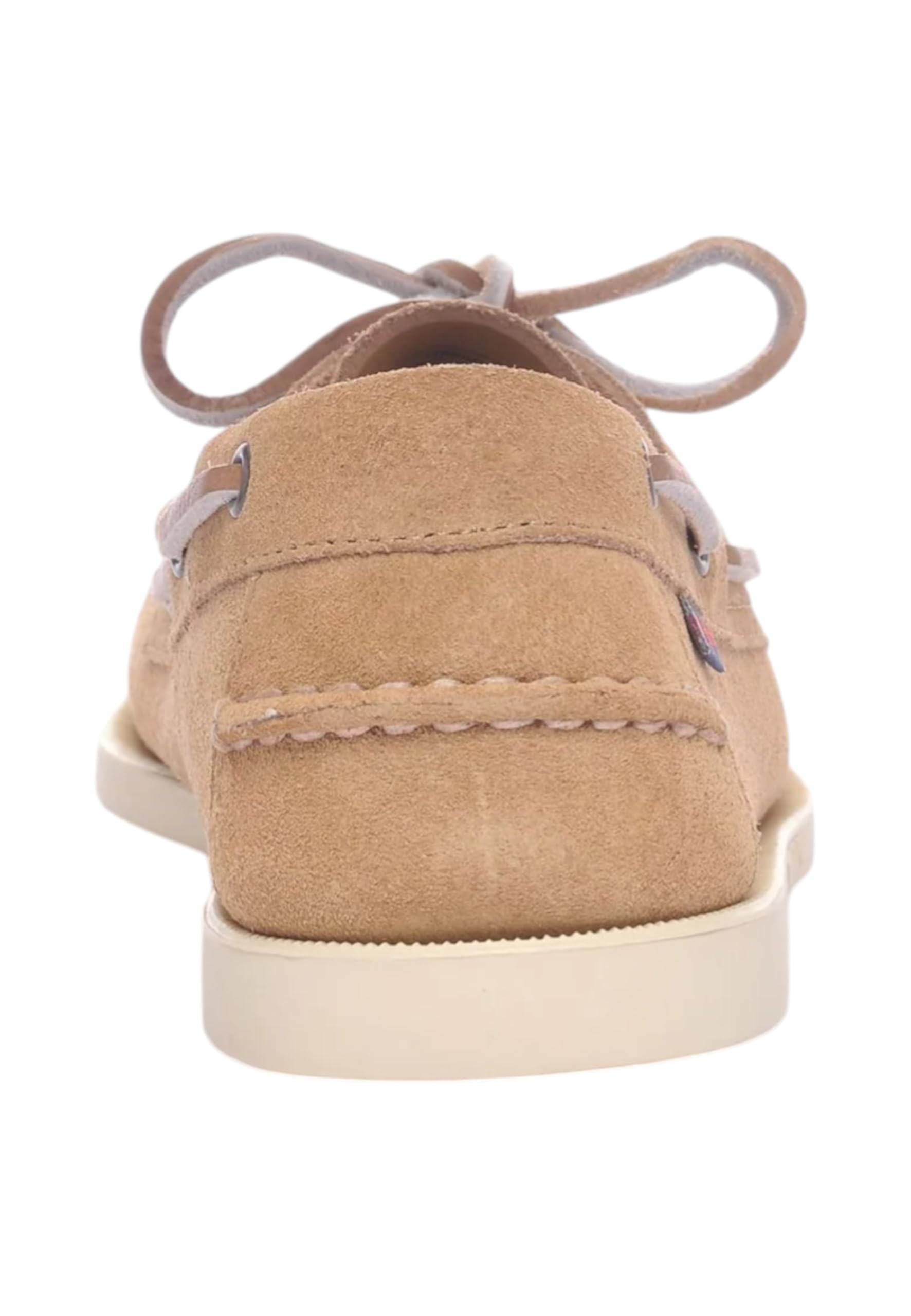 Sebago Docksides. Portland Flesh out Man. Scarpa a Barca Uomo in Pelle Scamosciata. Stile Nautico Casual, Cuciture a Vista e Suola Antiscivolo.