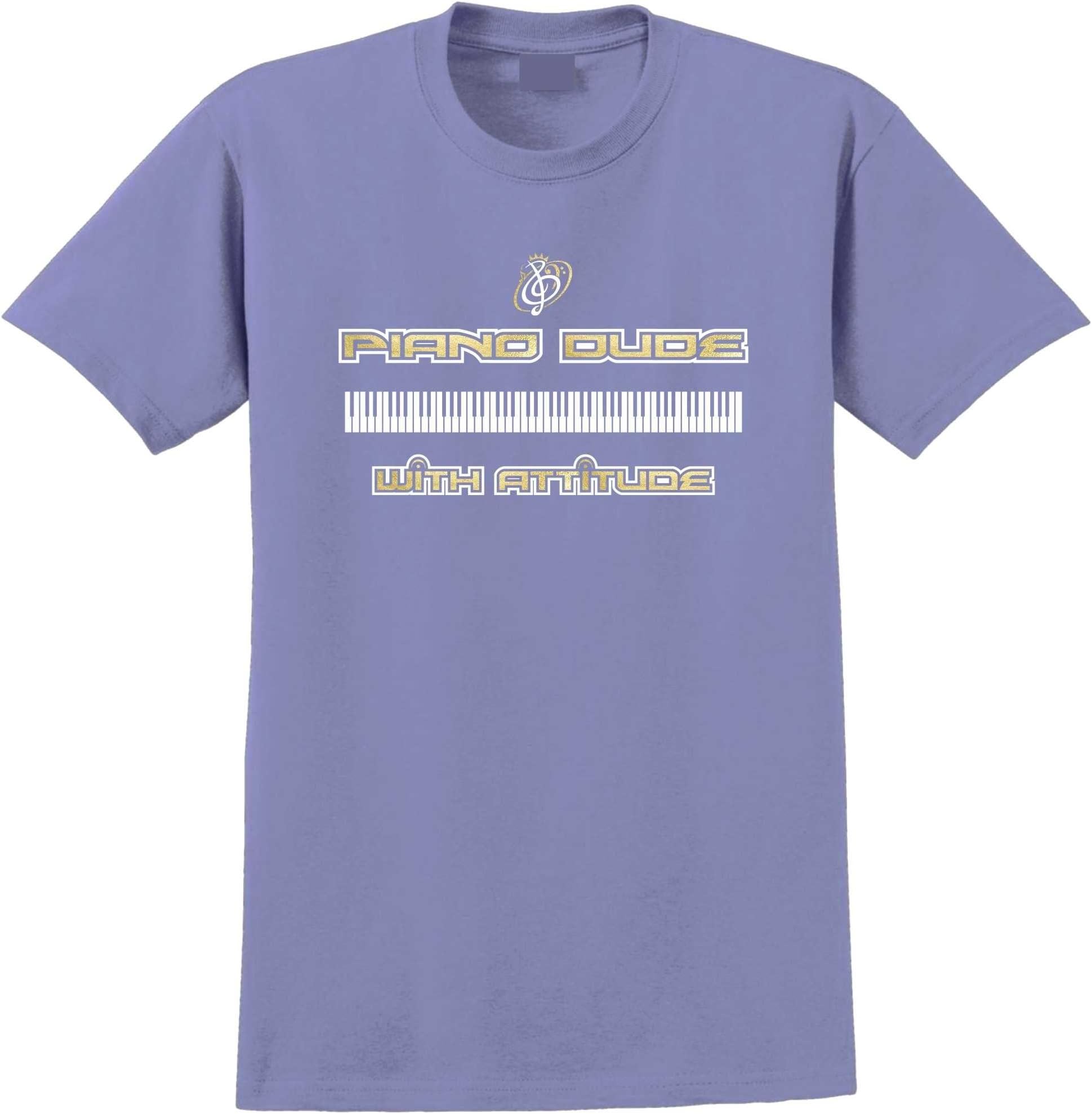 MusicaliTee Piano Dude Attitude - Unisex Music T Shirt