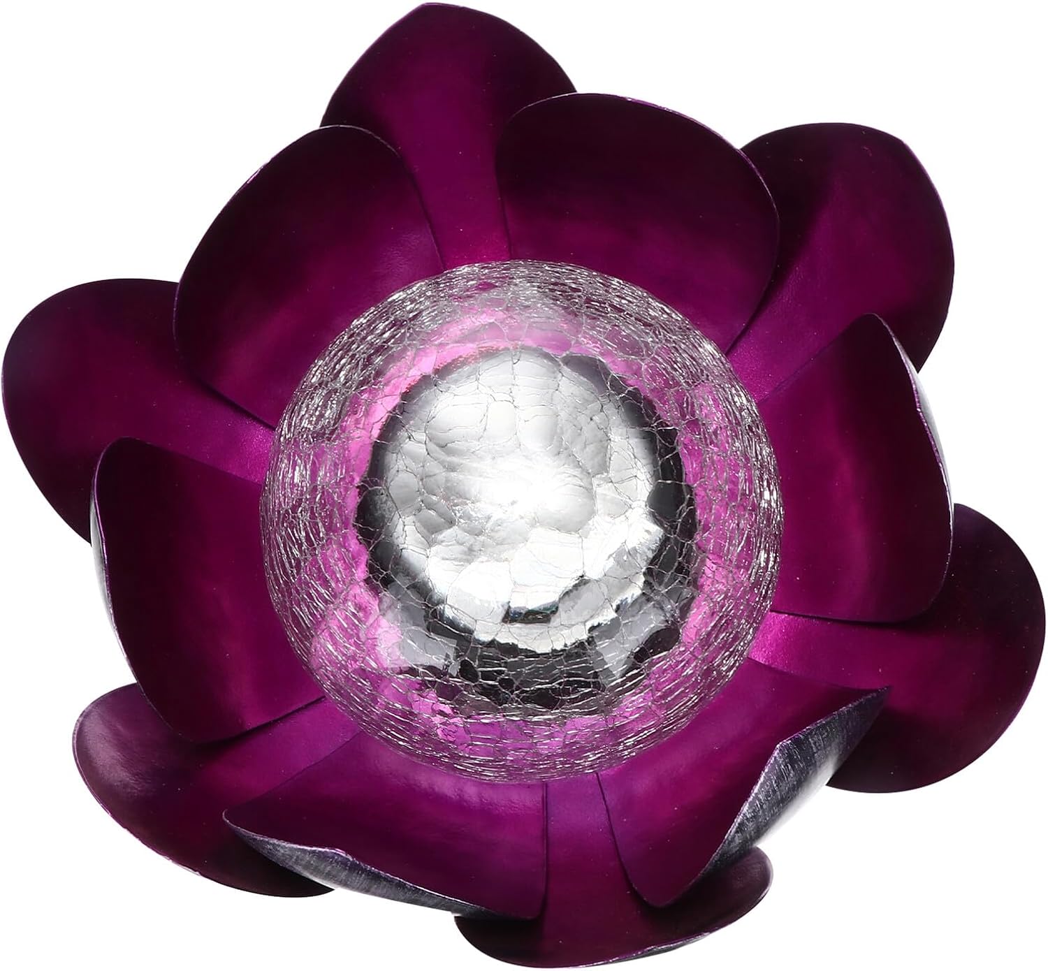 Solar Lotus Shape Decorative Light for Outdoor Pool and Garden Purple LED Landscape Solar Pond Lamp for Lawn and Patio Decor