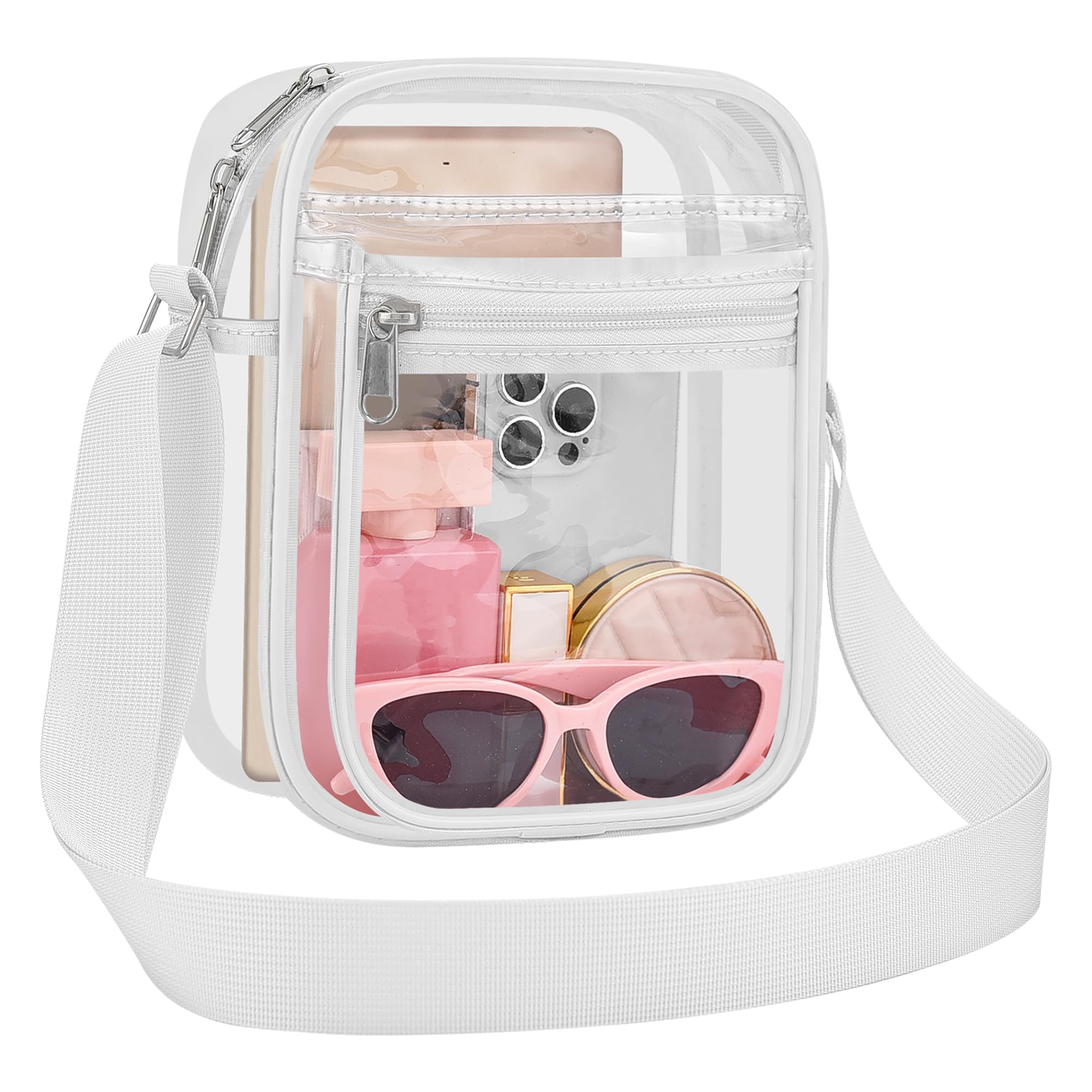 USPECLARE Clear Bag Stadium Approved Clear Messenger Bag for Men and Women