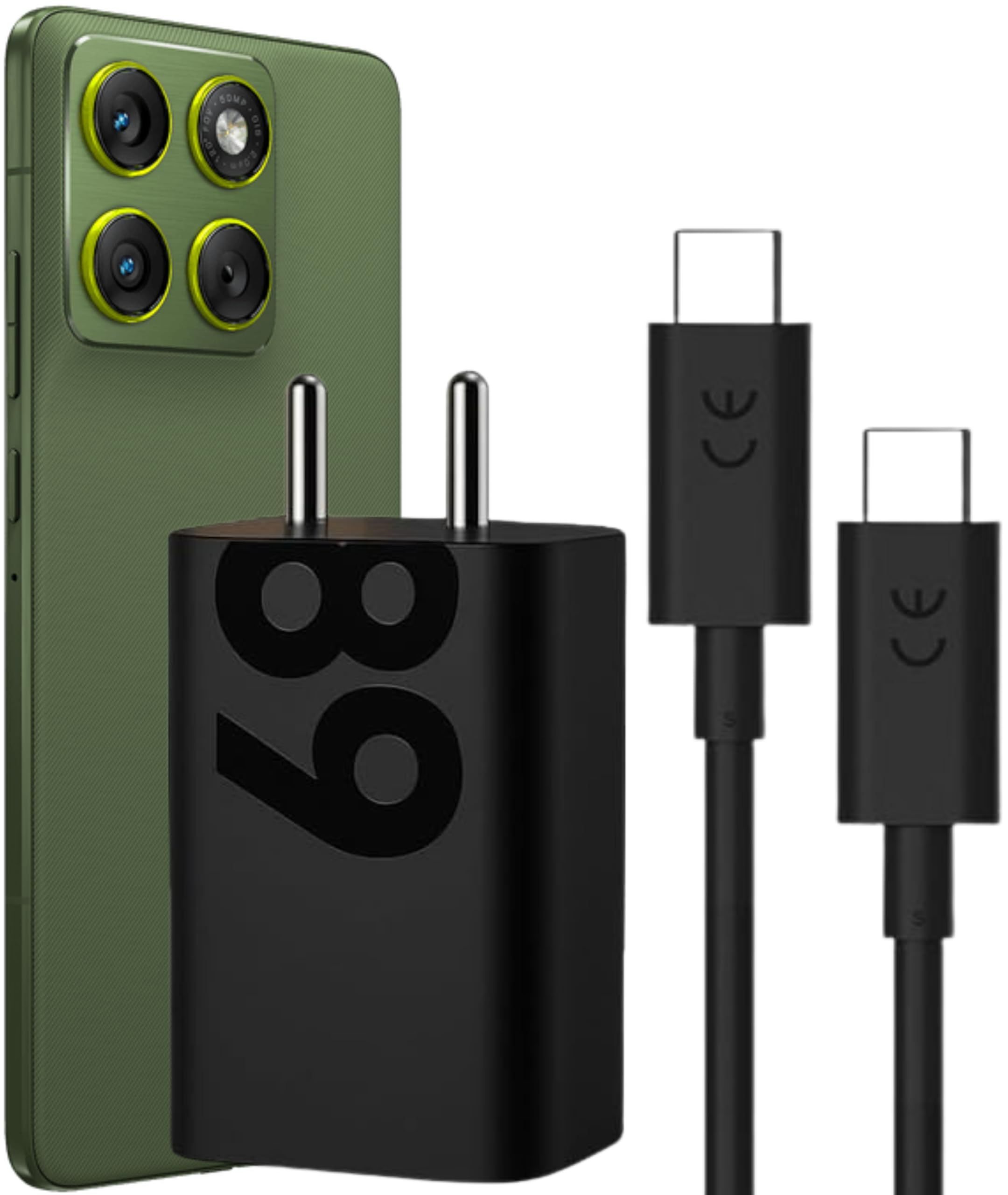 68W Turbo-Power C-Type Fast Charger with 3.3Ft USB-C Cable | for Motorola Edge 60 Pro, Edge 50 Pro, Razr 50 Ultra, Moto G84/G54, E40, G35, Edge 40 Neo | Original Power Charging Speed