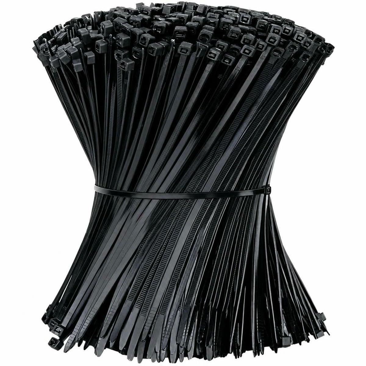 Bsguz 4X200mm 1000/100Pcs Wholesale Nylon Cable Ties Self-Locking Cord Straps Widen Thicken Cables Fastening Loop Wire Zip Tie-1000Pcs