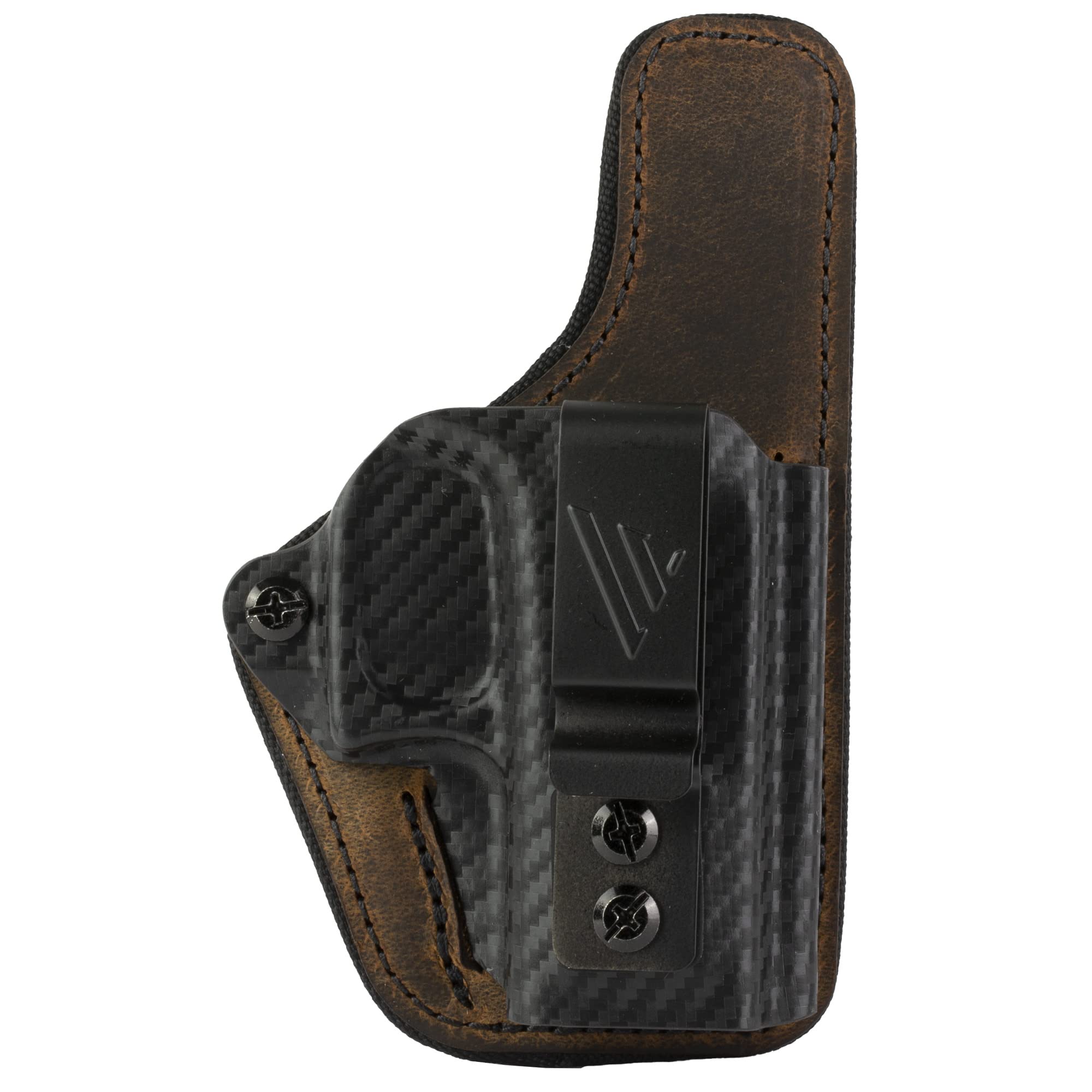 Versacarry, Comfort Flex Custom, Inside Waistband Holster, Fits Glock 43, Leather and Kydex, Distressed Brown, Right Hand