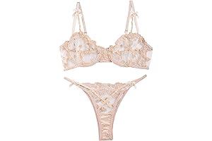 Ethereal Lace and Mesh Push-Up Lingerie Set