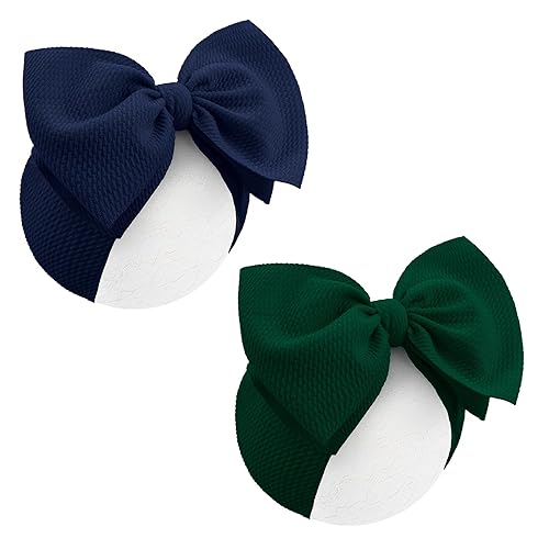 Miniatura 11 de 2 lazos para el pelo con estampado de vaca Moo de 7 pulgadas para bebés, niñas, accesorios de vaquera, diademas para bebés y niñas, lazo rosa