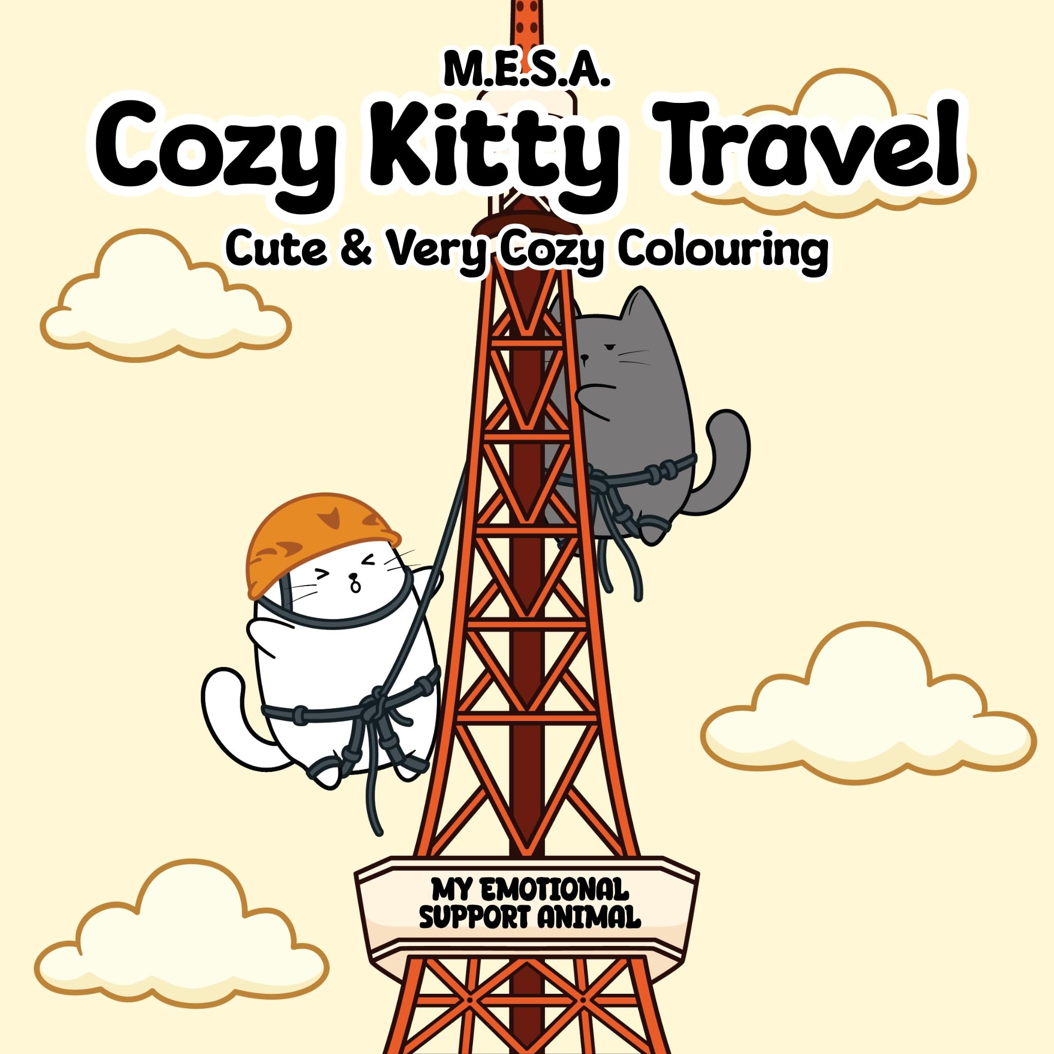 Cozy Kitty Travel: Cute and Very Cozy Colouring: 4