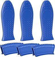 Vista 8 de Joyhalo Fundas para mango de sartén de hierro fundido, paquete de 6 fundas resistentes al calor, fundas de silicona para mango de olla de silicona