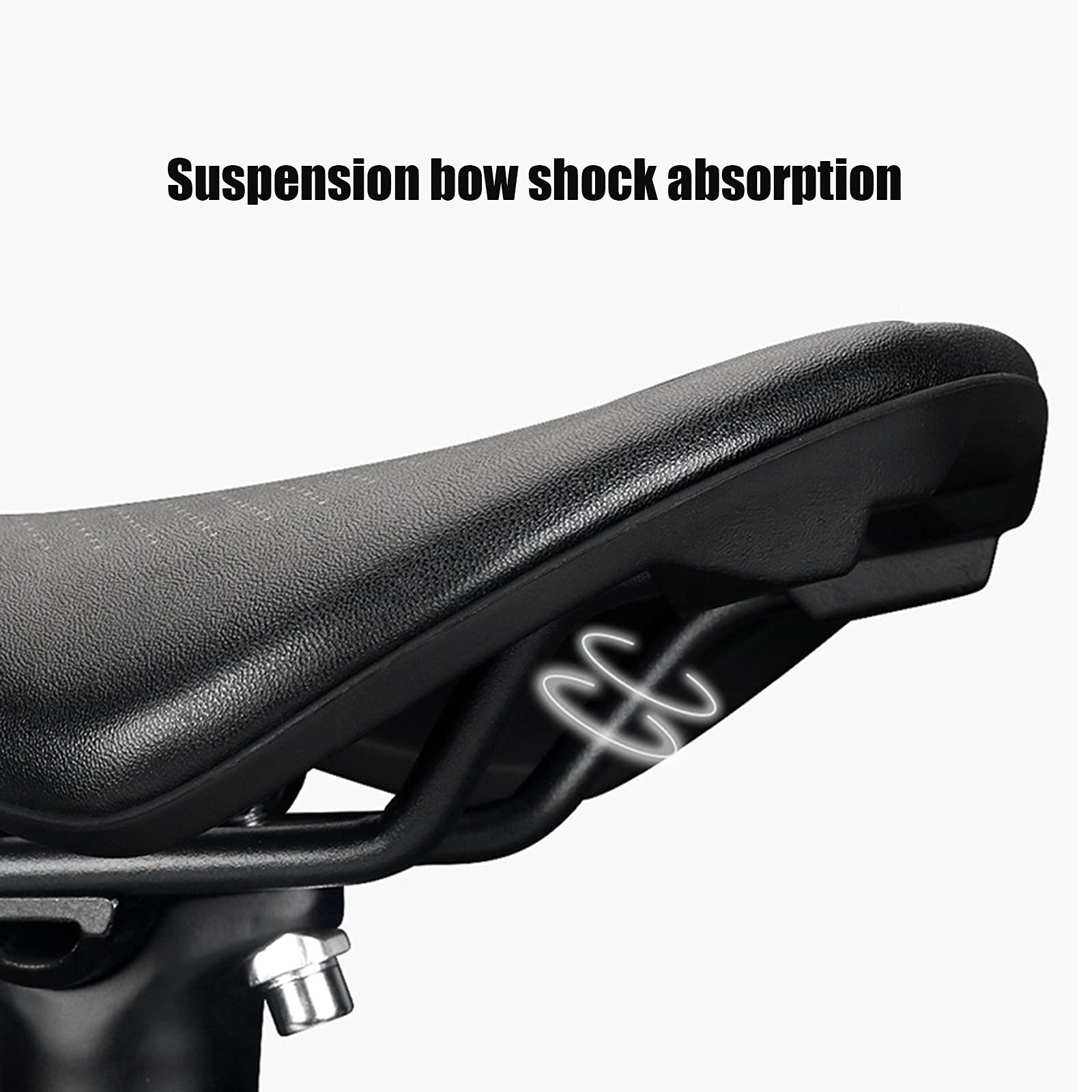 Sella Bici, Sella Bici Traspirante e Confortevole Damping,Design Ergonomic Light Pelle di Fibra Bicycle Seat Adatta, per MTB Mountain Bike e Bici da Strada,Orange