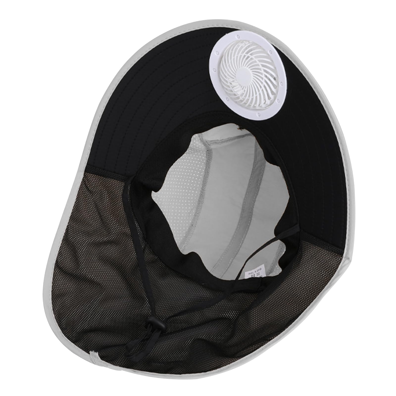 OhMill Chapeau à Ventilateur Solaire pour Enfants Été, à 3 Vitesses, Casquette de Soliel à Large Bord Réglable, Capeline de Pêcheur Respirante pour en Plein Air Plage Pêche Randonnée 8-15 Ans