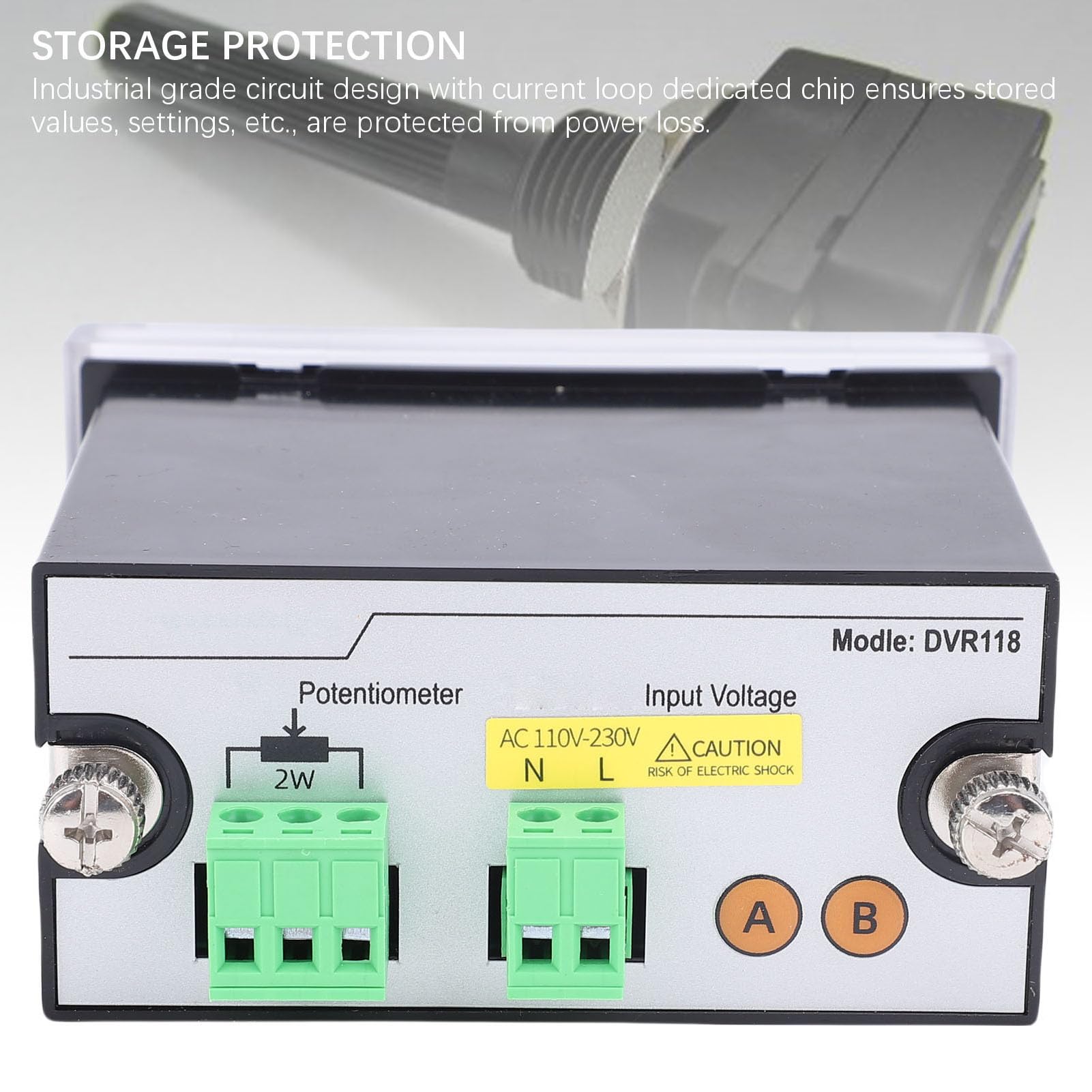 Potenziometro digitale programmabile da 4,7 KΩ 2 W con display a 4 cifre, potenziometro variabile a tubo digitale per convertitore di frequenza PLC regolatore di velocità