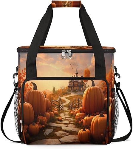 Cafetera de calabazas de otoño, bolsa de carrito, decoración de pintura de otoño, bolsa de almacenamiento de transporte compatible con Keurig K-Mini disponible en Yaxa El Salvador