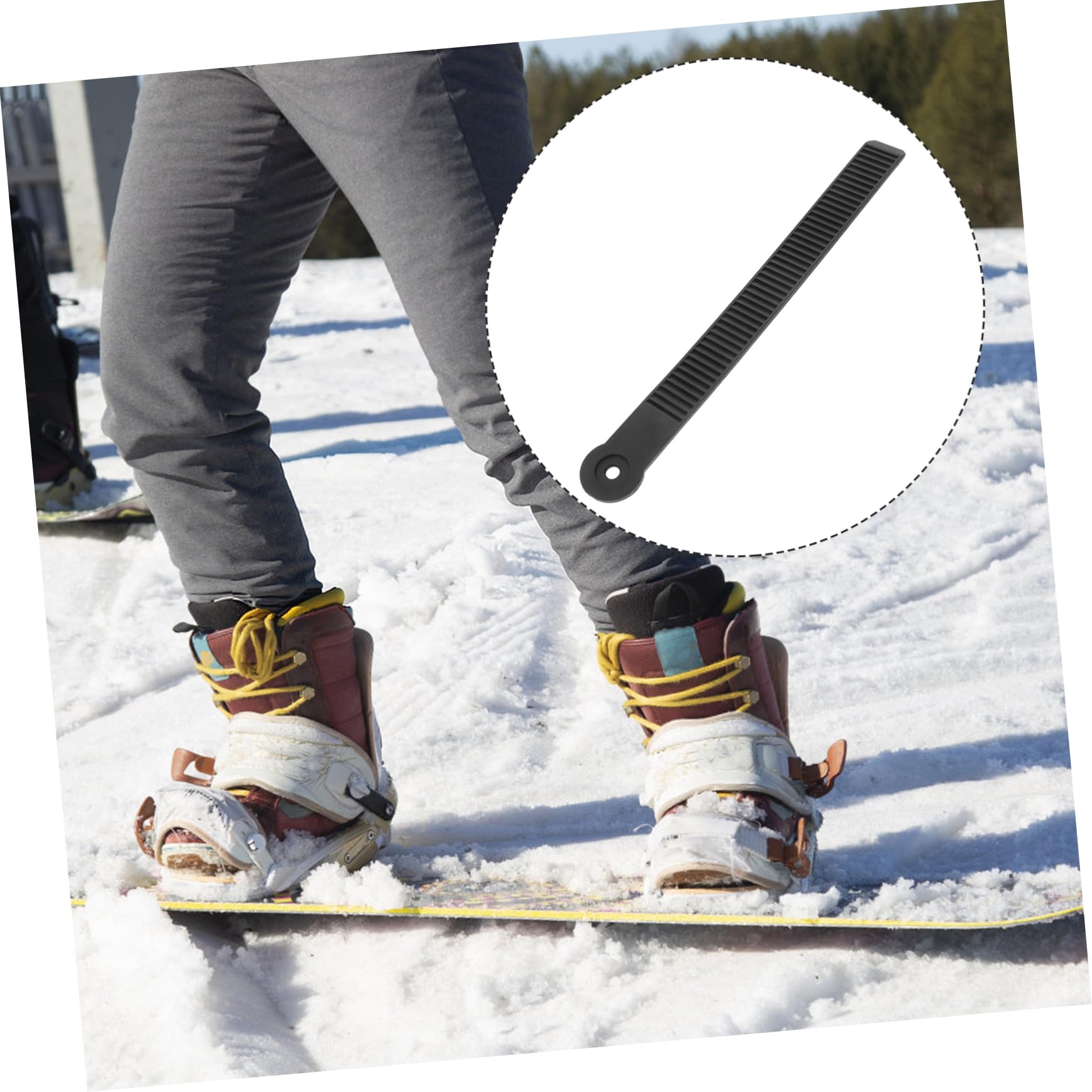 SOLUSTRE Cinghie per Pattini a Ruote e Snowboard in Materiale Robusto Fibbia 200 CM, Strap Caviglia Leggero e Compatto per Pattinaggio Professionale e attività Outdoor