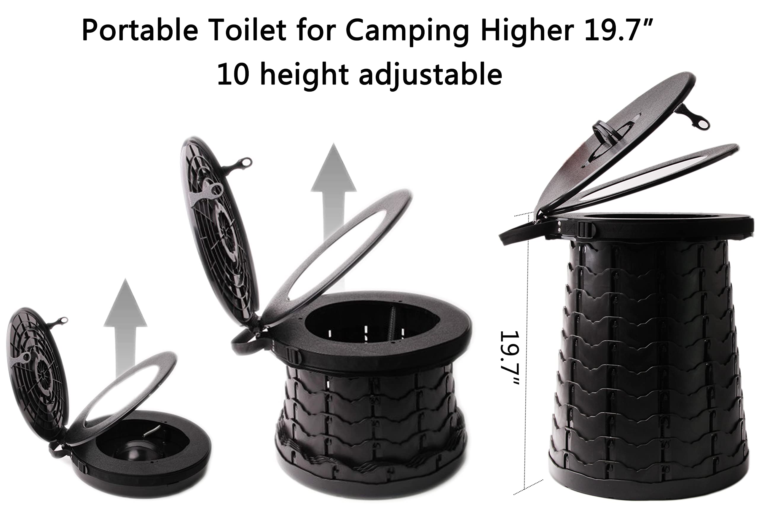 Przenośna toaleta kempingowa toaleta składana toaleta kempingowa toaleta pisuar unisex do samochodu Toliet dla mężczyzn i kobiet wiadro higieniczne do samochodu