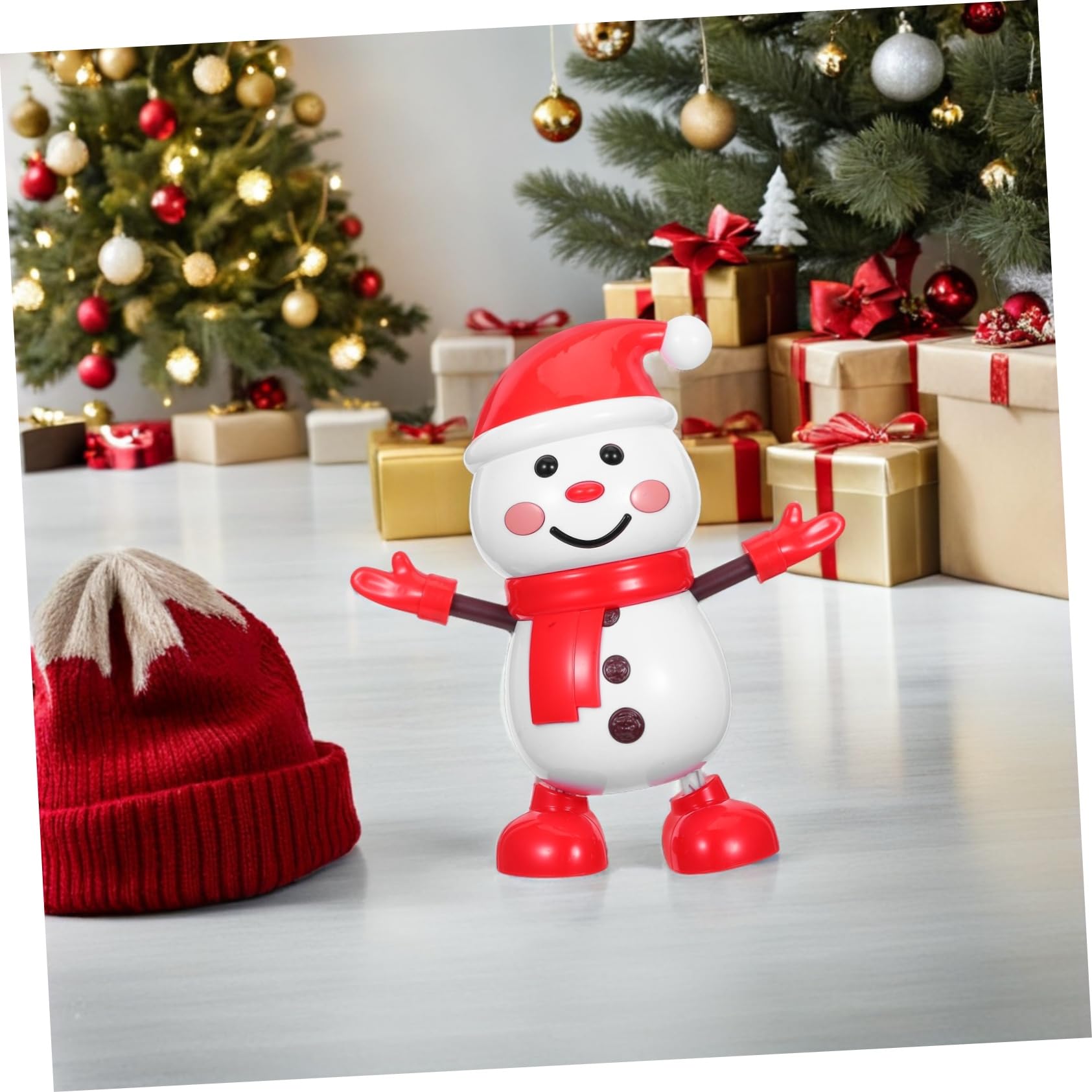 Muñeco de Eléctrico Que con Adorno Navideño para Decoración Festiva Hogar Oficina y Coche Regalo Seguro para Fiestas de Invierno