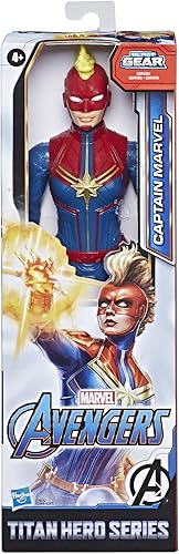 Miniatura 2 de Avengers Marvel Titan Hero Series Blast Gear Capitán Marvel Figura de acción