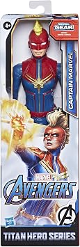 Marvel Avengers Titan Hero Series Blast Gear Captain Marvel Action Figure