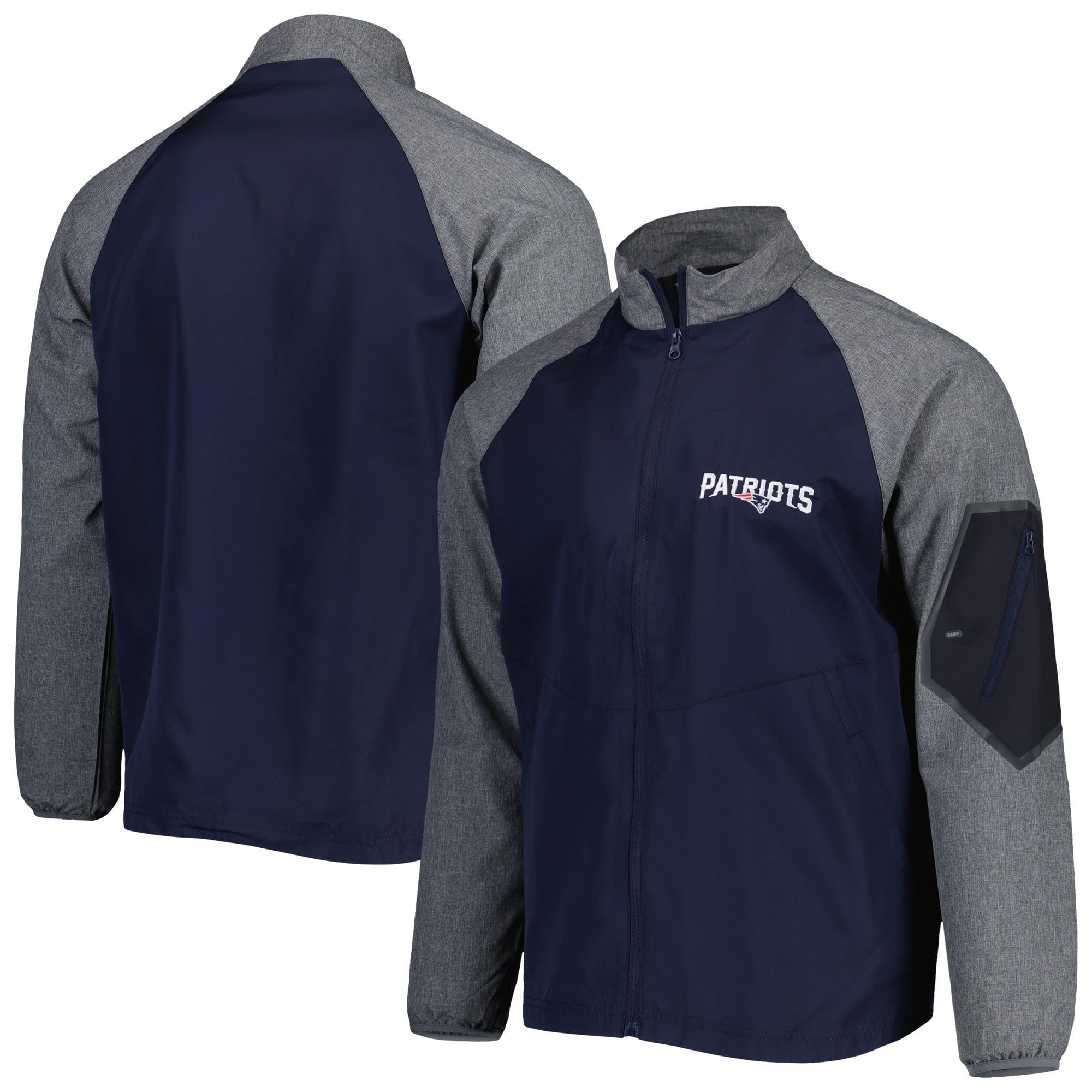 Dunbrooke Men's NFL Hurricane Raglan Full-Zip Windbreaker Jacket