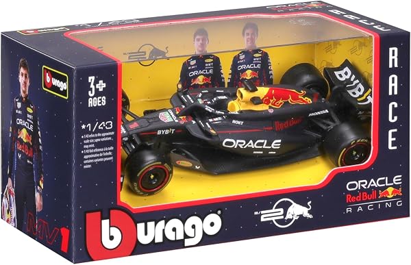 Il modello Bburago Red Bull Racing RB20 Max Verstappen #1 2024 in scala 1:43.