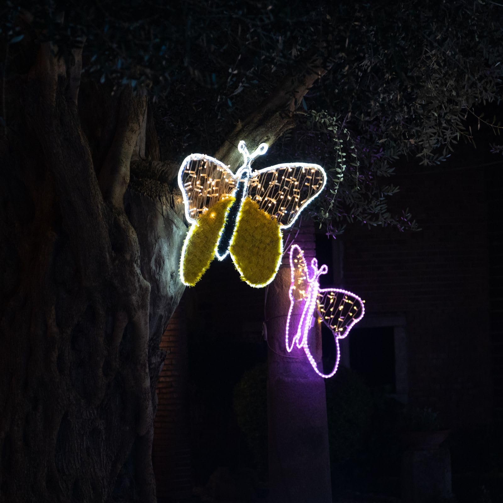 Tubo luminoso LED profesional de 50 metros cortable listo para usar con accesorios IP67 para uso interior y exterior (rosa)