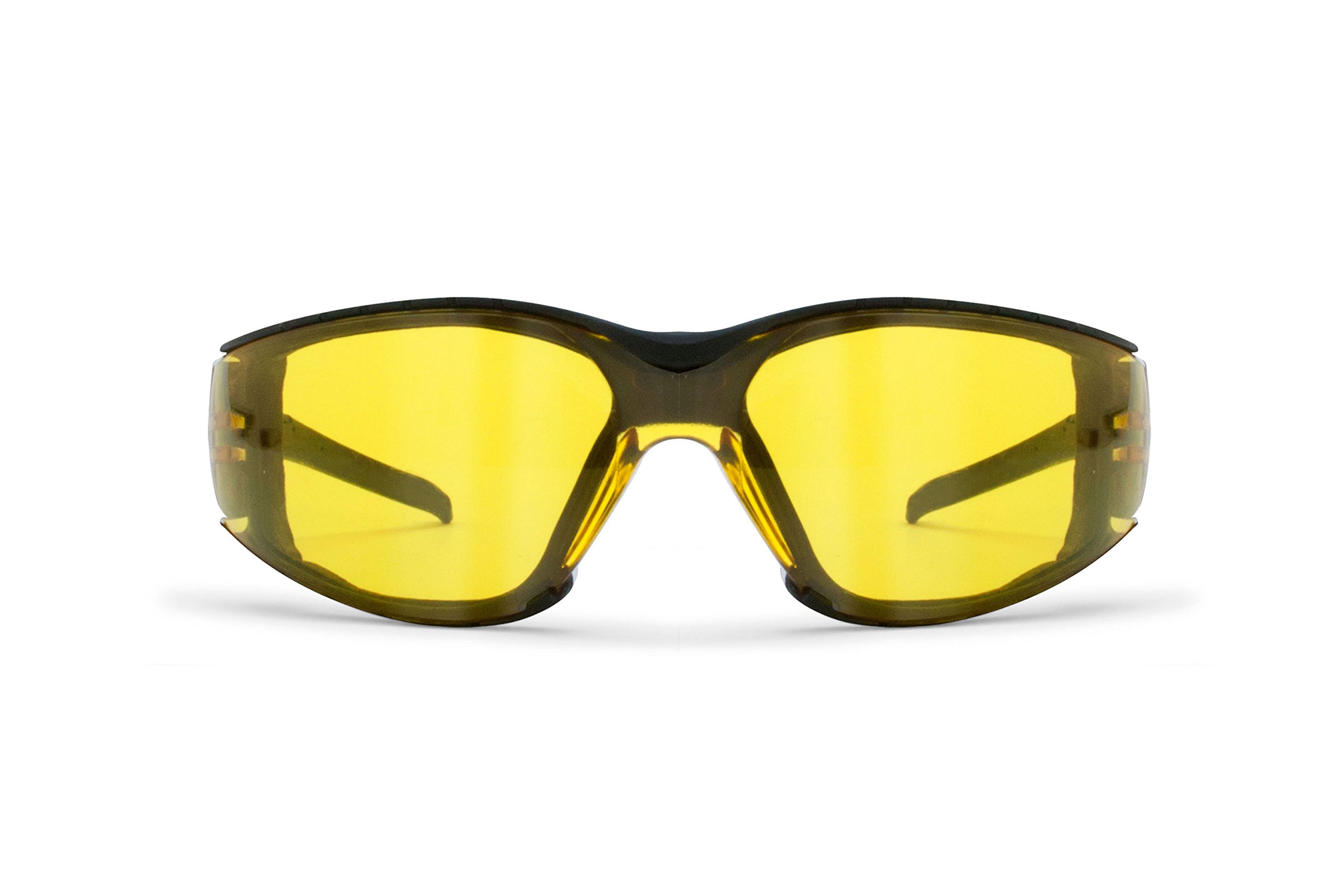 Bertoni Occhiali da Moto Antivento Avvolgenti con Lente Infrangibile Antiappannante - Spugna Antivento Removibile - AF149