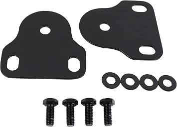Kentrol Interior Windshield Brackets in Black pair 1976-95 CJ & YJ