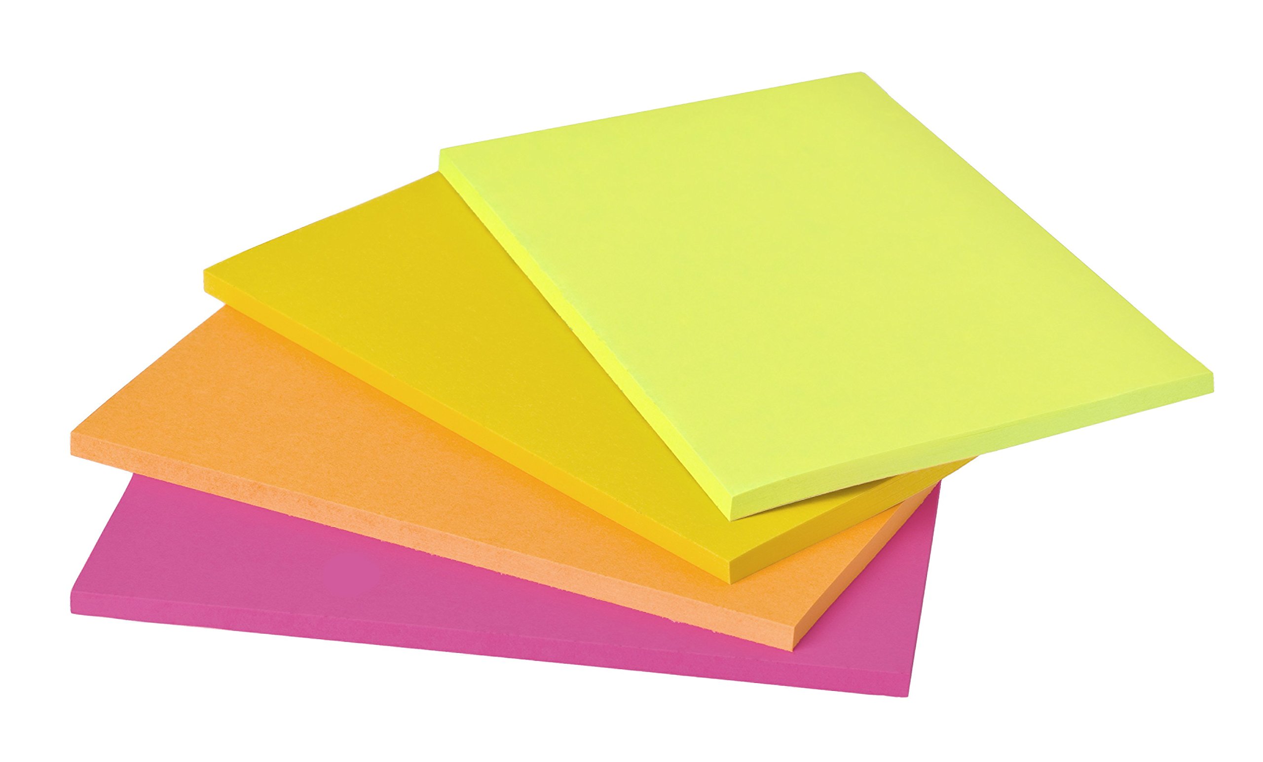 Post-it "Super Sticky Notes Promotion" selbstklebende Haftnotizzettel in 76 x 76 mm & Post-it Super Sticky Meeting Notes 6445-4SS – Selbstklebende Haftnotizzettel in 152 x 101 mm