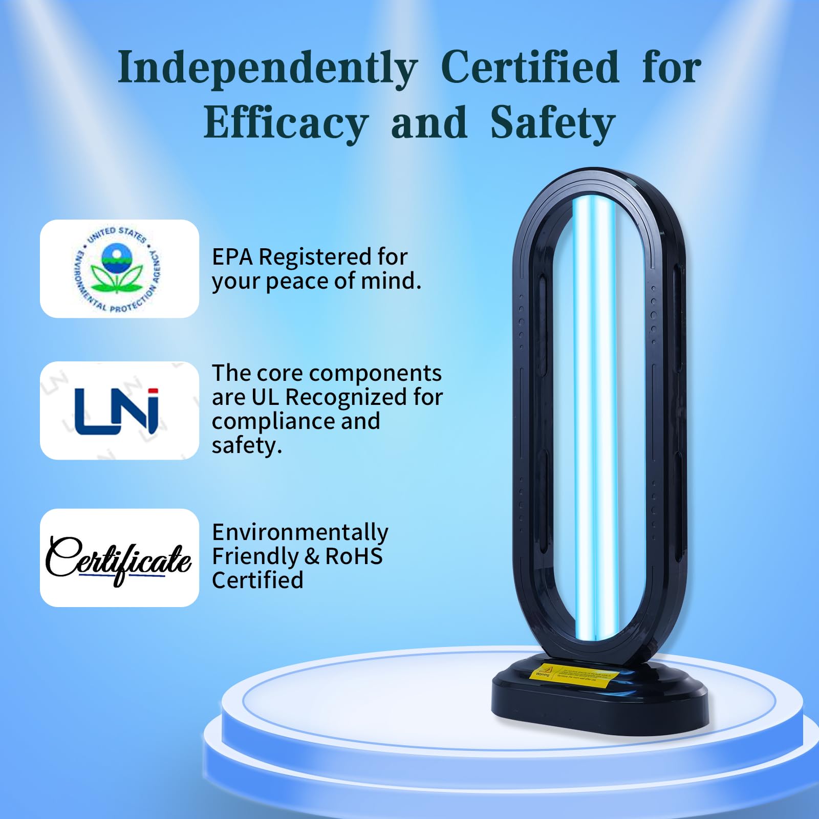 UV Light Sanitizer with Ozone,UVC Disinfection Lamp with Remote Control,Ultraviolet Light Sanitizer for Whole Home,Room & Kitchen,UV Sterilizer15/30/45/60 Minutes Timer