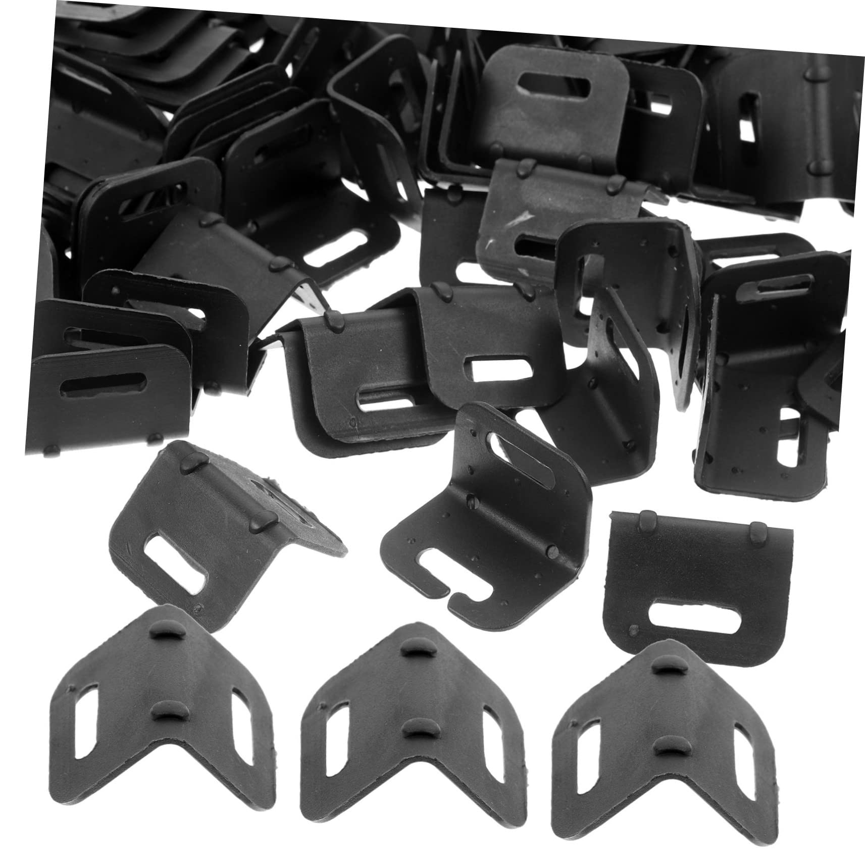 Mikikit Furniture Moving Corner Protectors 100pcs 20mm Plastic Shipping Box Corners L-Shaped Edge Guards for Carton