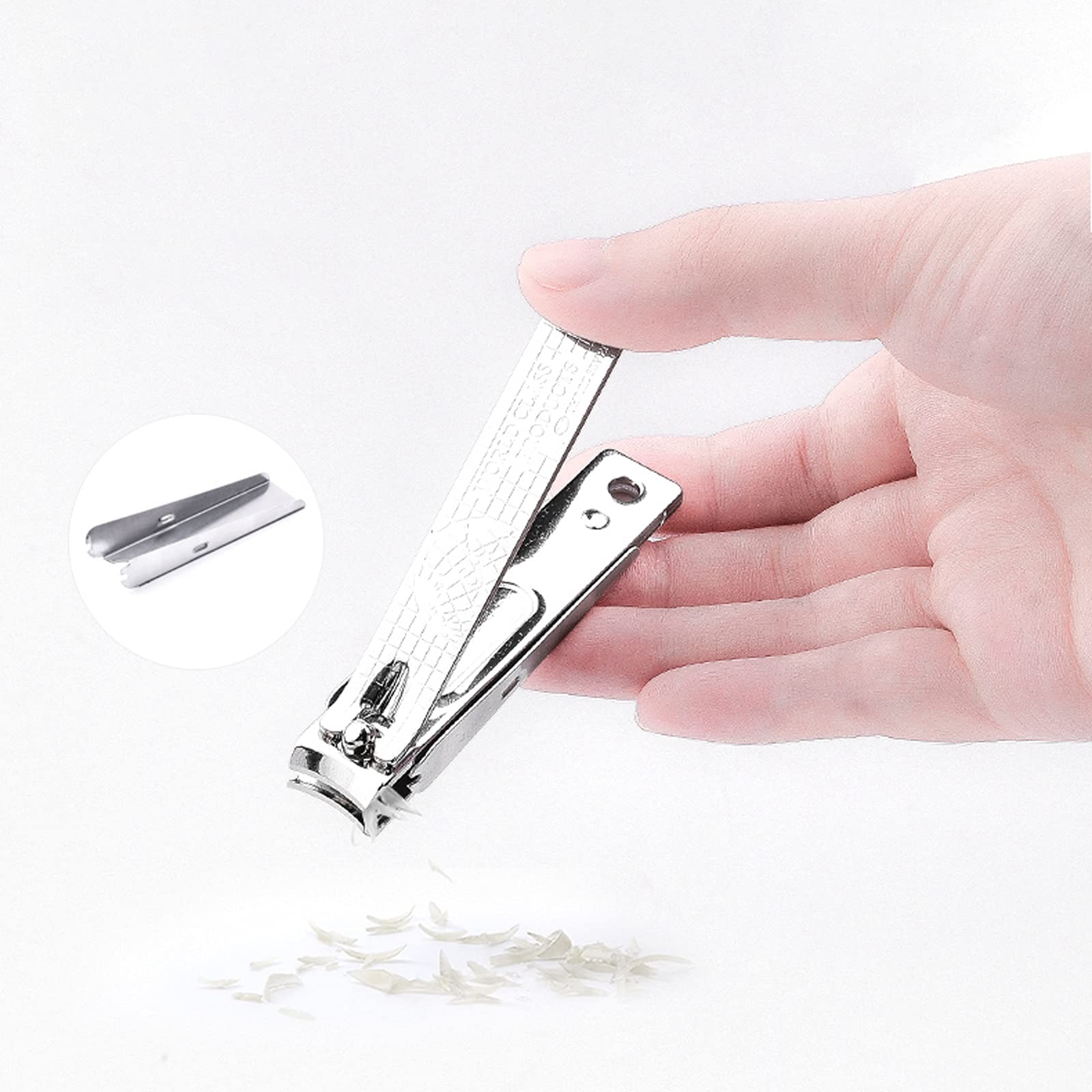Zestaw do manicure/pedicure, uniwersalny obcinacz do paznokci, pedicure – 12-częściowy zestaw do manicure ze stali nierdzewnej, przenośne narzędzia do pielęgnacji paznokci z brązowym etui podróżnym