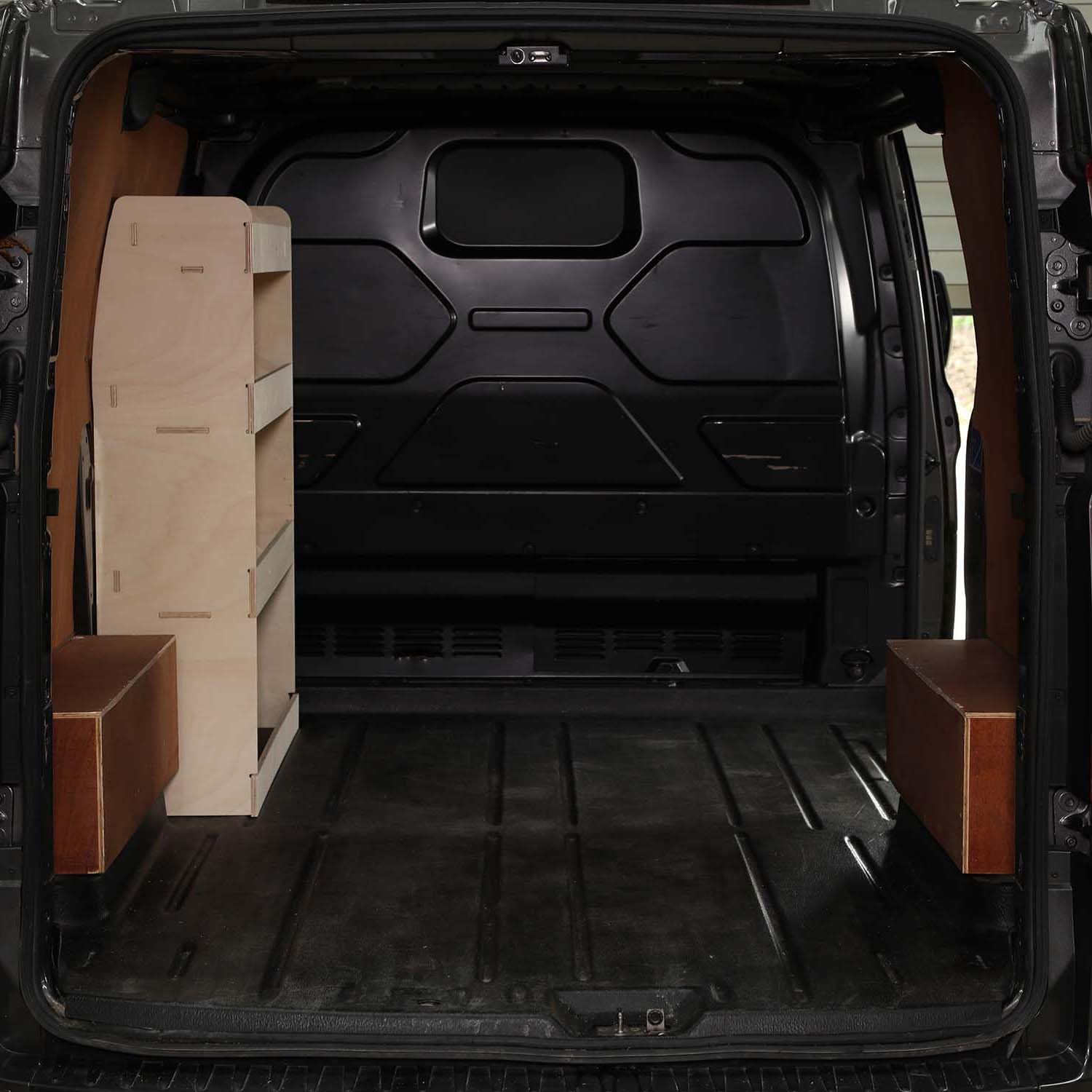 Vanify - Kompatibel mit Ford Transit Custom L1 2012+ Fahrzeugeinrichtung Fahrzeugregale, Fahrerseite vorne Regal