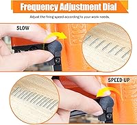 Vista 4 de #KN8016S - Grapadora neumática de tapicería serie de calibre 21, grapas de corona de 1/2 pulgadas, longitud de 1/4 a 5/8 pulgadas, pistola de grapas
