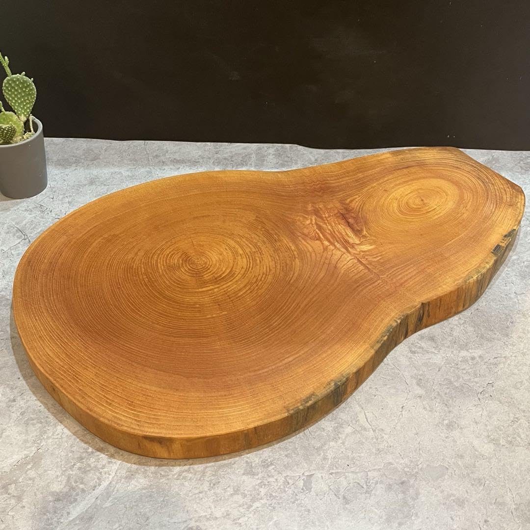 652 欅 切り株 丸太 輪切り 一枚板 ディスプレイ台 スツール 天板 花台