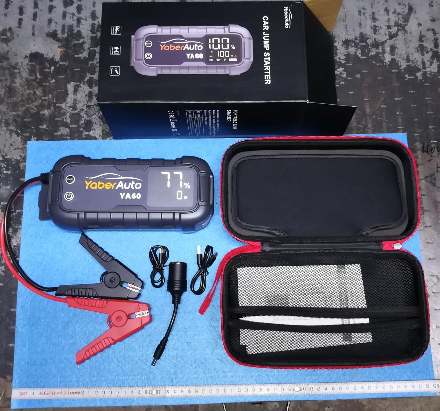 YaberAuto Booster Avviamento Auto 4000A - Power Bank Portatile Per Emergenze - Foto 8