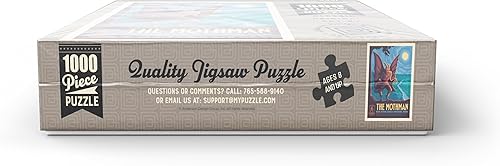 Miniatura 11 de MyPuzzle Legends of The National Parks New River Gorge's Mothman, póster vintage, rompecabezas premium de 1000 piezas para adultos