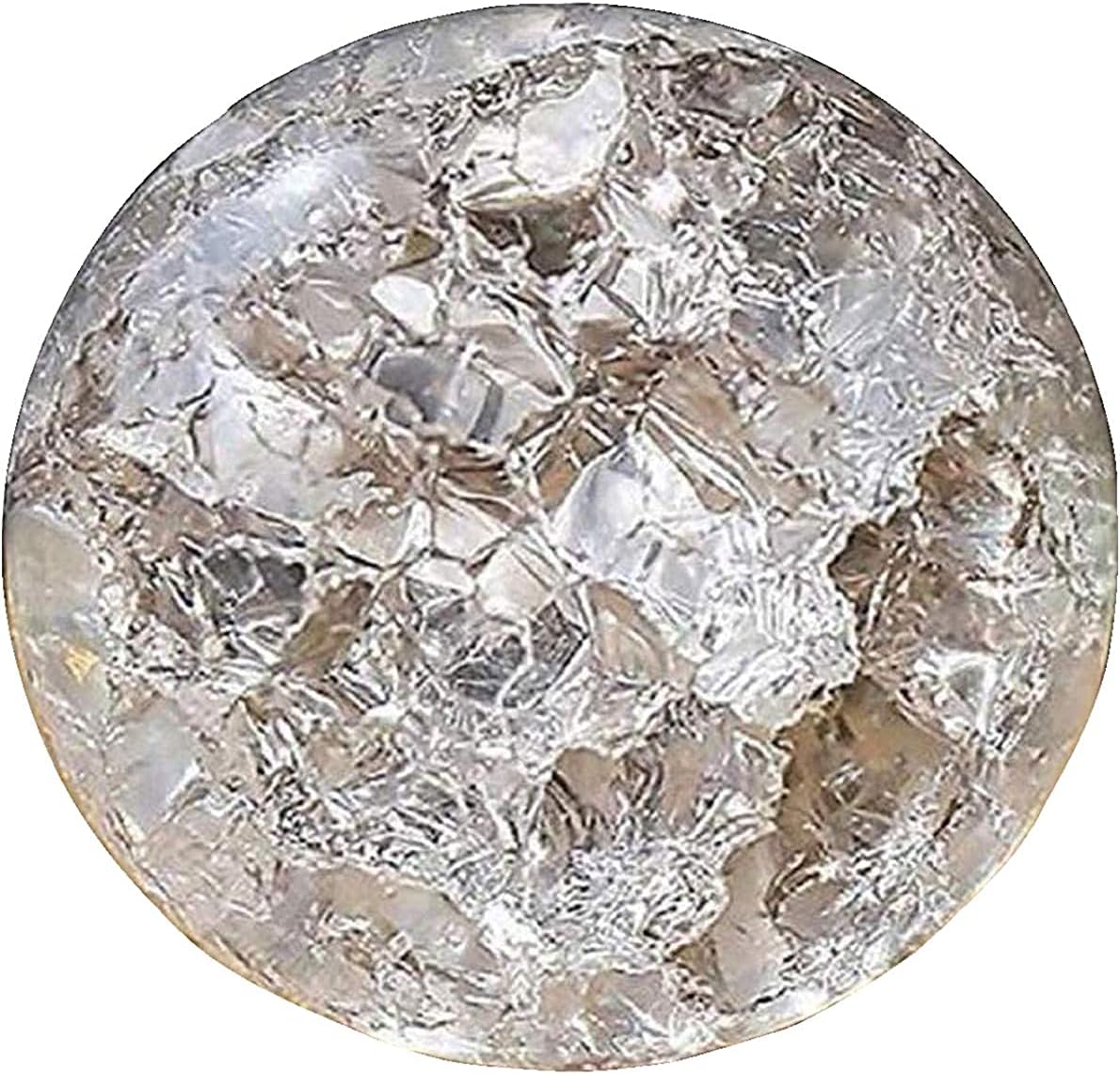 Frosty Indoor Water Fountain Spinning Crystal Glass Ball (Single, Size - 5 cm)
